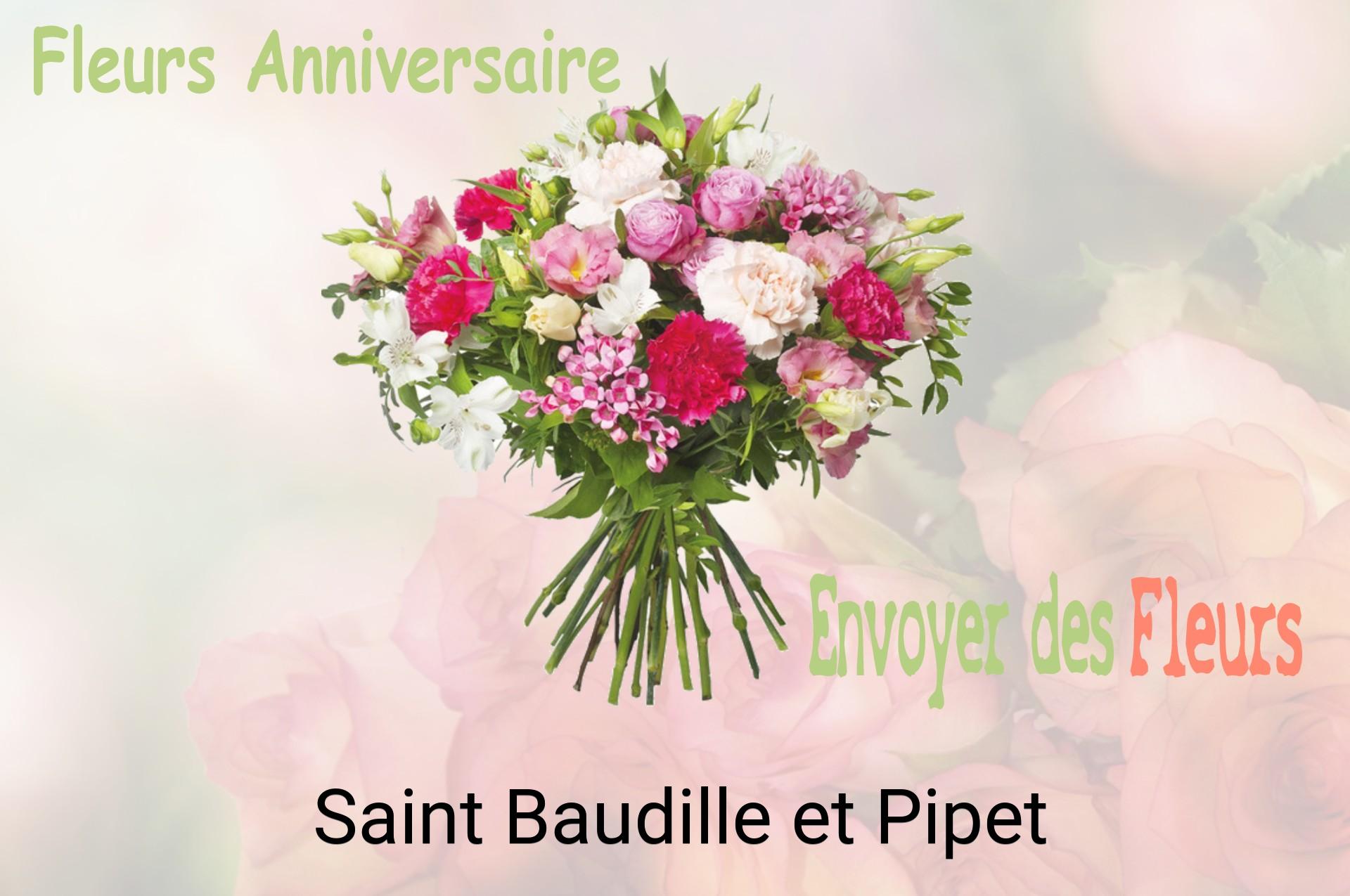 Bouquet de fleurs d’anniversaire livré à Saint-Baudille-et-Pipet